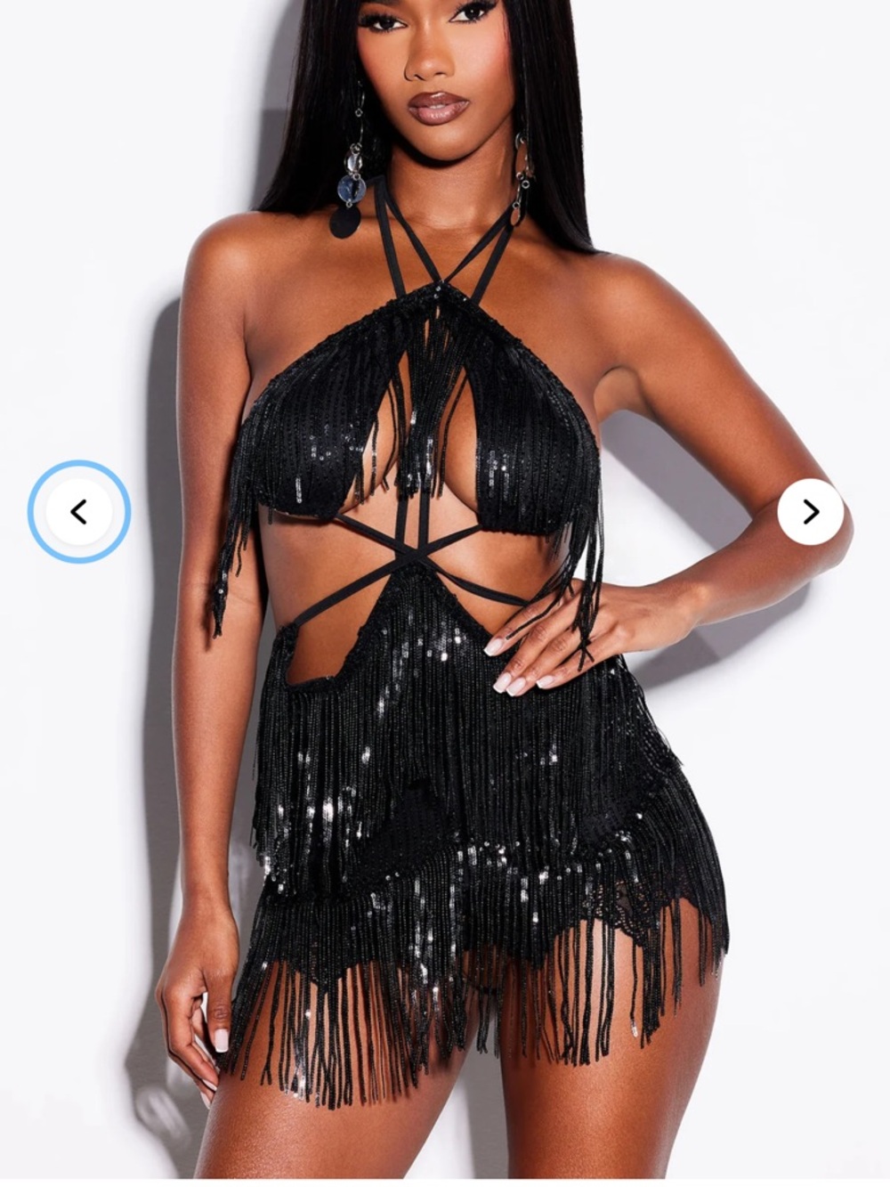 Fashion nova Alexa Sequin Micro Mini Dress